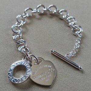 Tiffany & Co "Return to Tiffany" 925 Sterling silver bracelet 27gr (New)